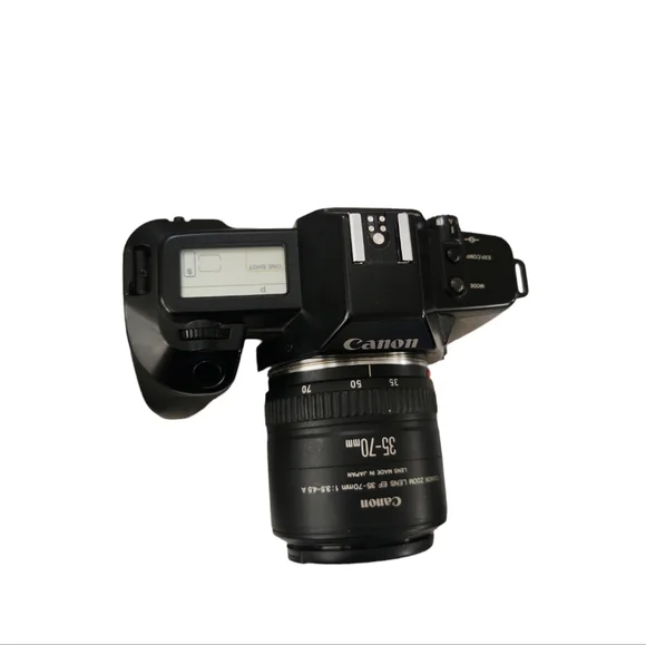 CANON EOS 650 SLR 35mm Film Camera Huge Lot 2-Lens, Flash, Batteries Filter and - Picture 9 of 11